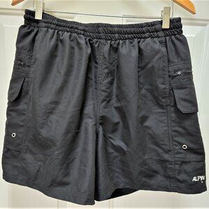 NEW Size L Men's Black ALPIN MIcrotek swim shorts